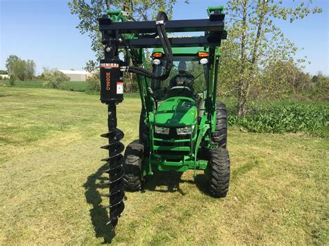 loader mounted post hole digger